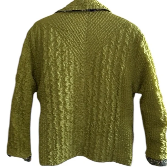 Ubu Jacket and shell reversible (2pcs) Lime Green & Reversible Print M - Picture 3 of 9